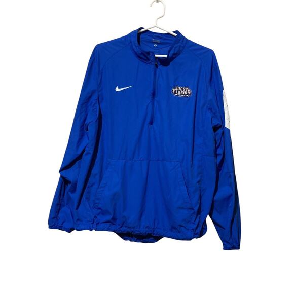 West Florida Argonauts Wind Jacket Size Large Blue Gray Lightweight - Picture 1 of 10